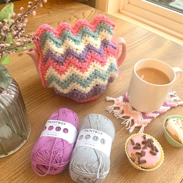 Zigzag Crochet Pattern Free Coaster Pattern